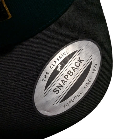 DC Shoe Co Embroidered Teal Blue Green and Brown Snapback Hat Cap - Picture 4 of 9